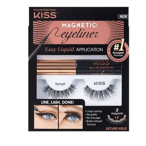 Kiss Magnetic Eyeliner Lash Kit - Picture 1 of 4